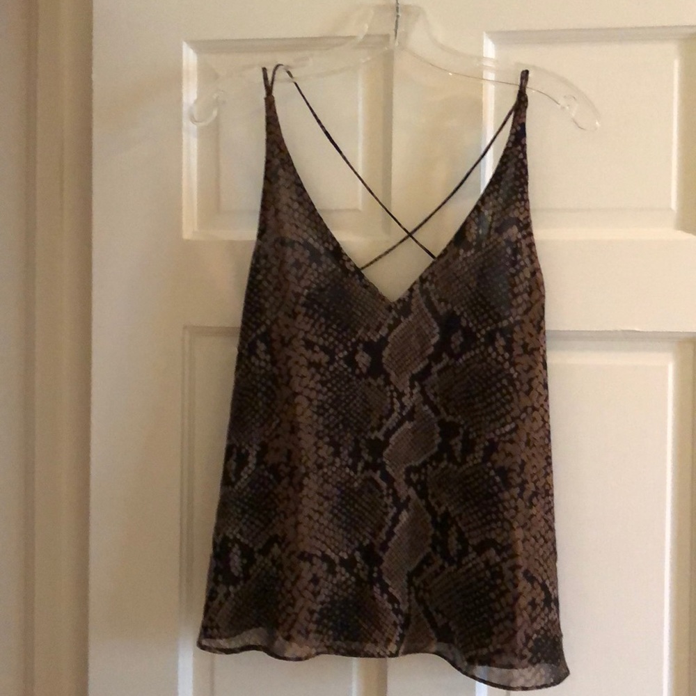 Snake print camisole top